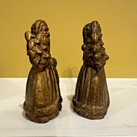 Vintage Bombay Company 2 Brass Victorian Santa Stocking Holder Christmas 1993 - Picture 4 of 15